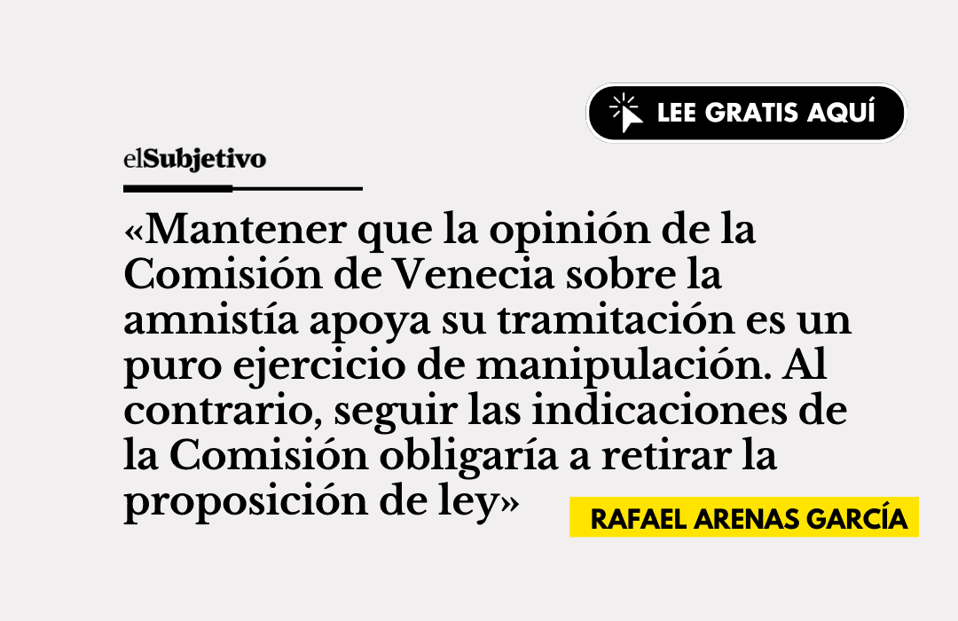 La Comisi N De Venecia Y La Amnist A Por Rafael Arenas Garc A