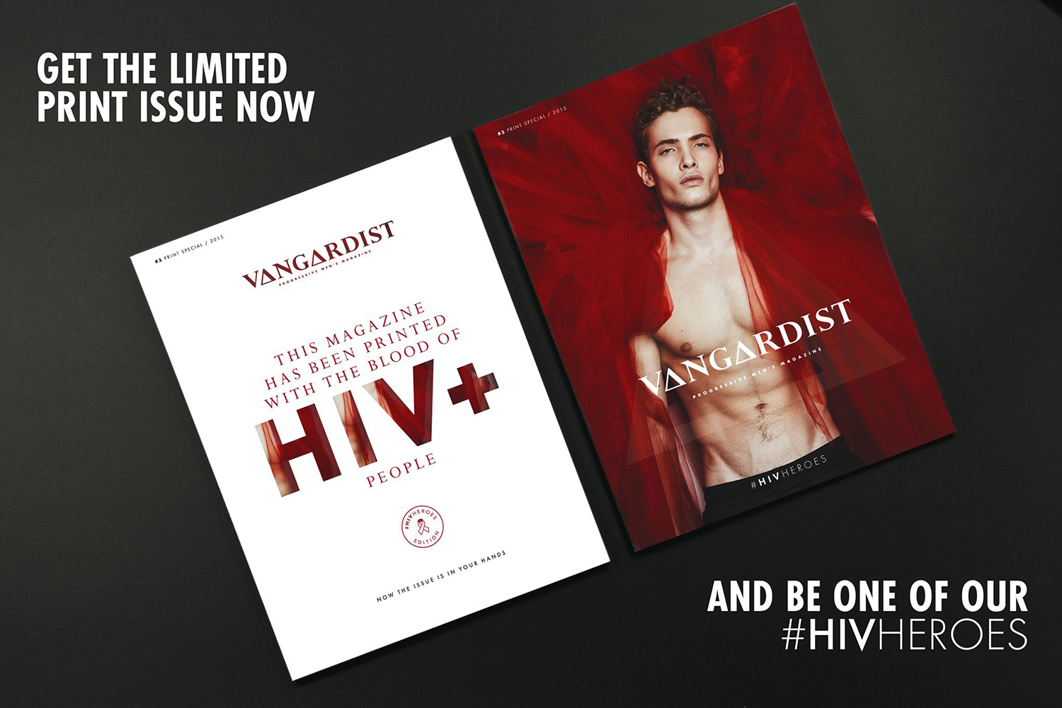 Imprimen una revista con sangre de enfermos de VIH