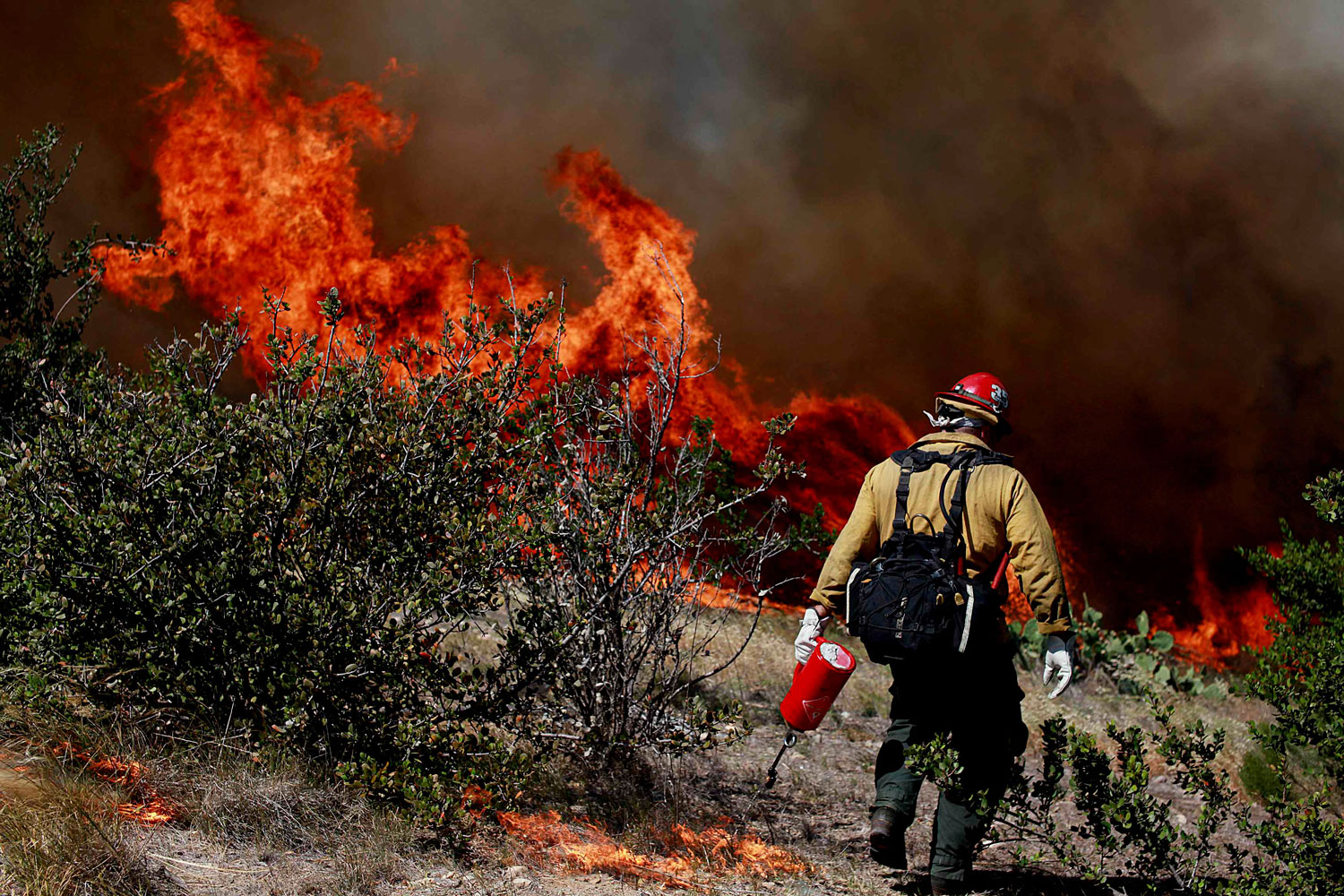 Un incendio obliga a evacuar 20.000 viviendas en el sur de California.