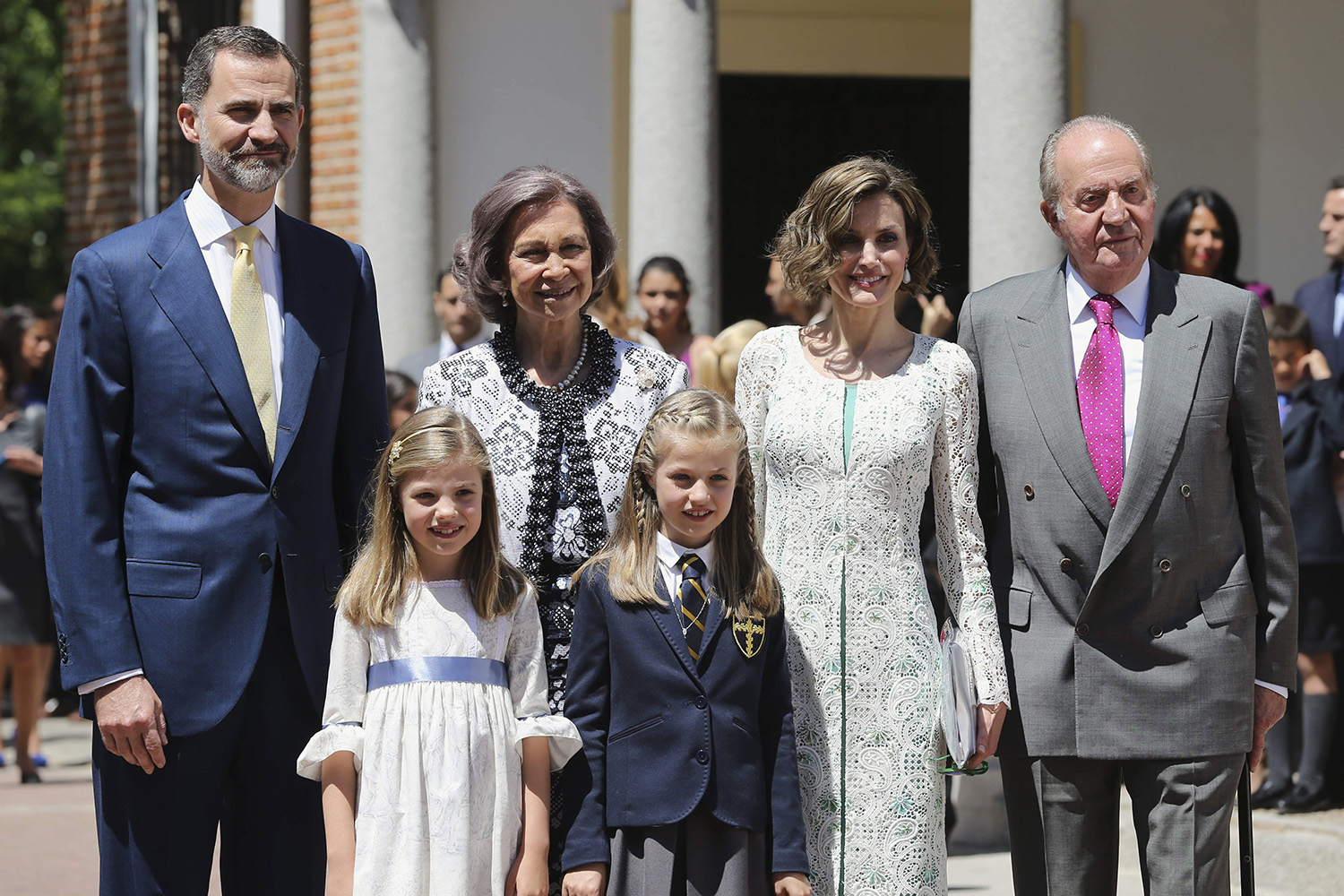 король испании с семьей