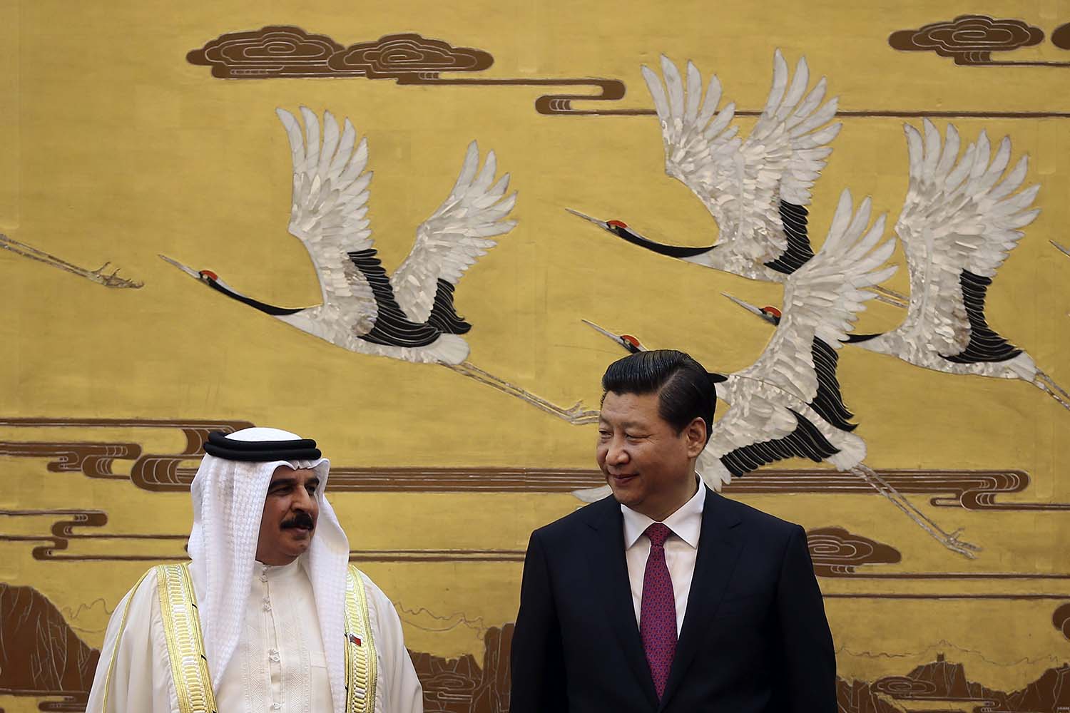 El rey de Baréin Hamad ibn Isa Al Khalifa se reúne con el presidente chino Xi Jinping en Pekín