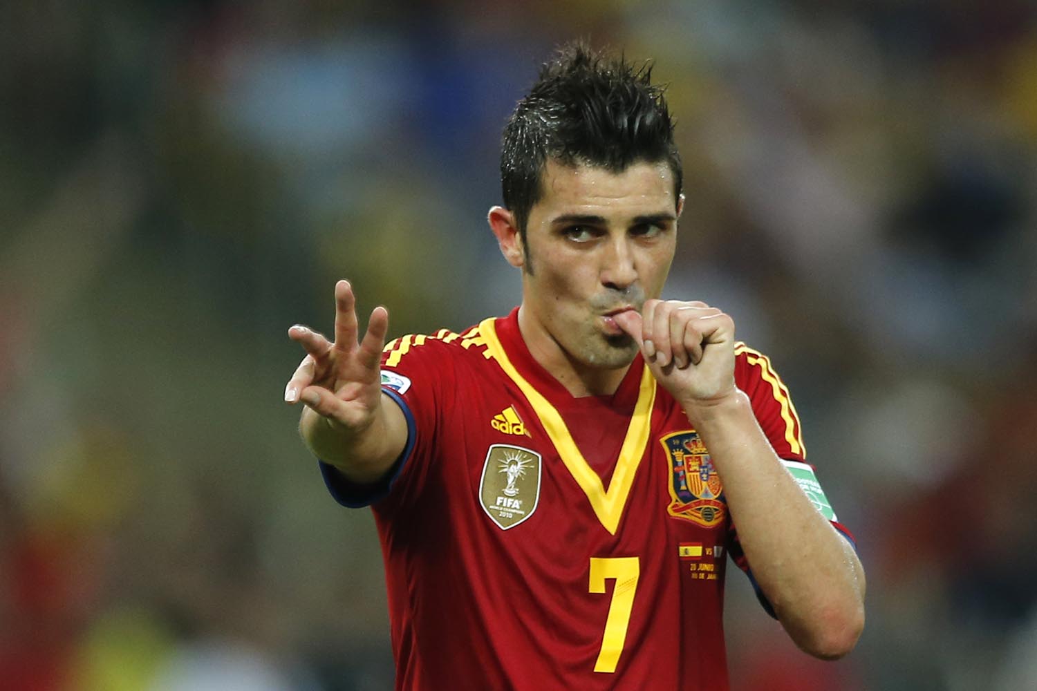 Especial España al Mundial. Villa no jugó en los dos últimos partidos por una artritis en el tobillo