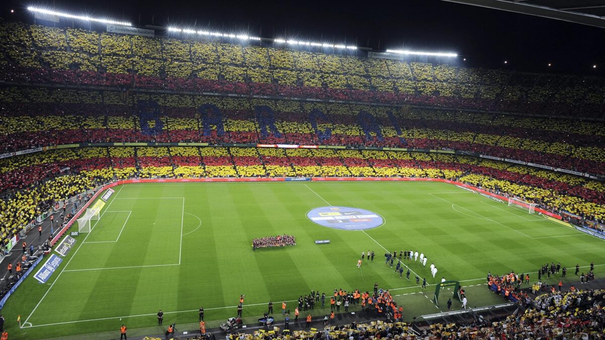 Especial El Clásico. El Barcelona ha preparado un mosaico muy especial para hoy en el Camp Nou
