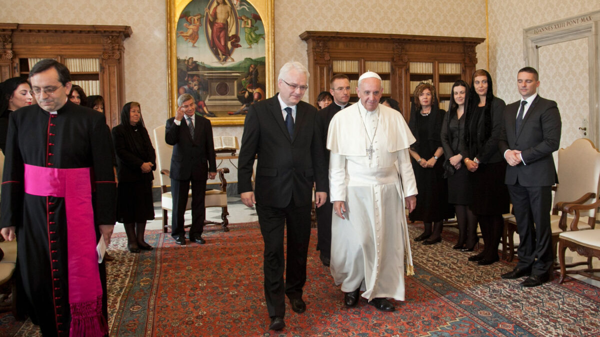 El papa Francisco recibe al presidente de Croacia Ivo Josipovi?