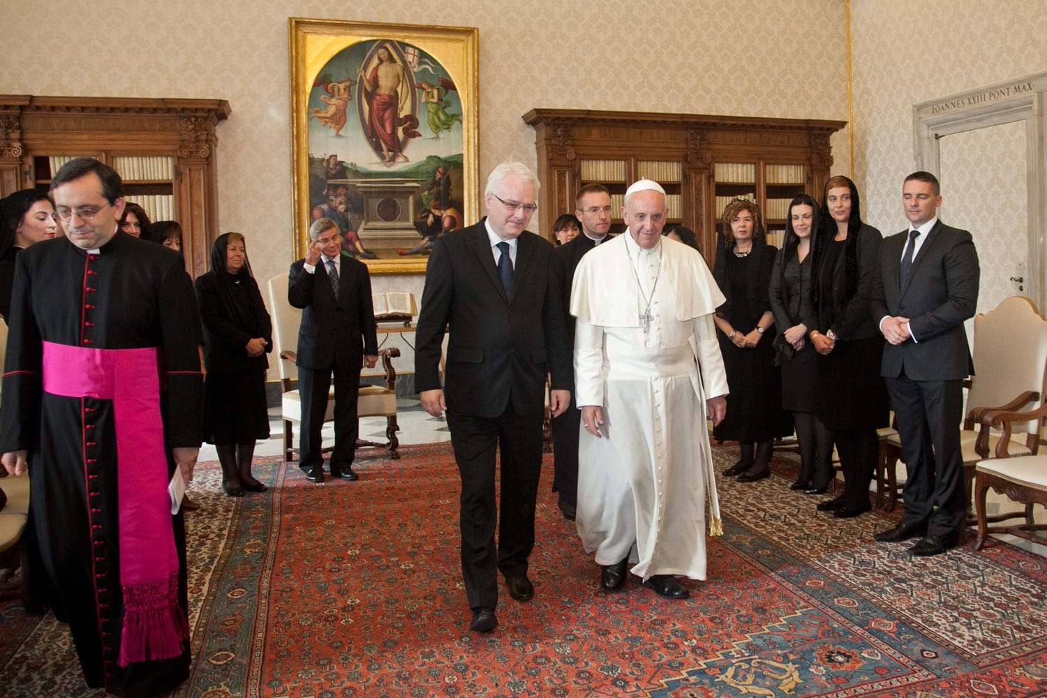 El papa Francisco recibe al presidente de Croacia Ivo Josipovi?