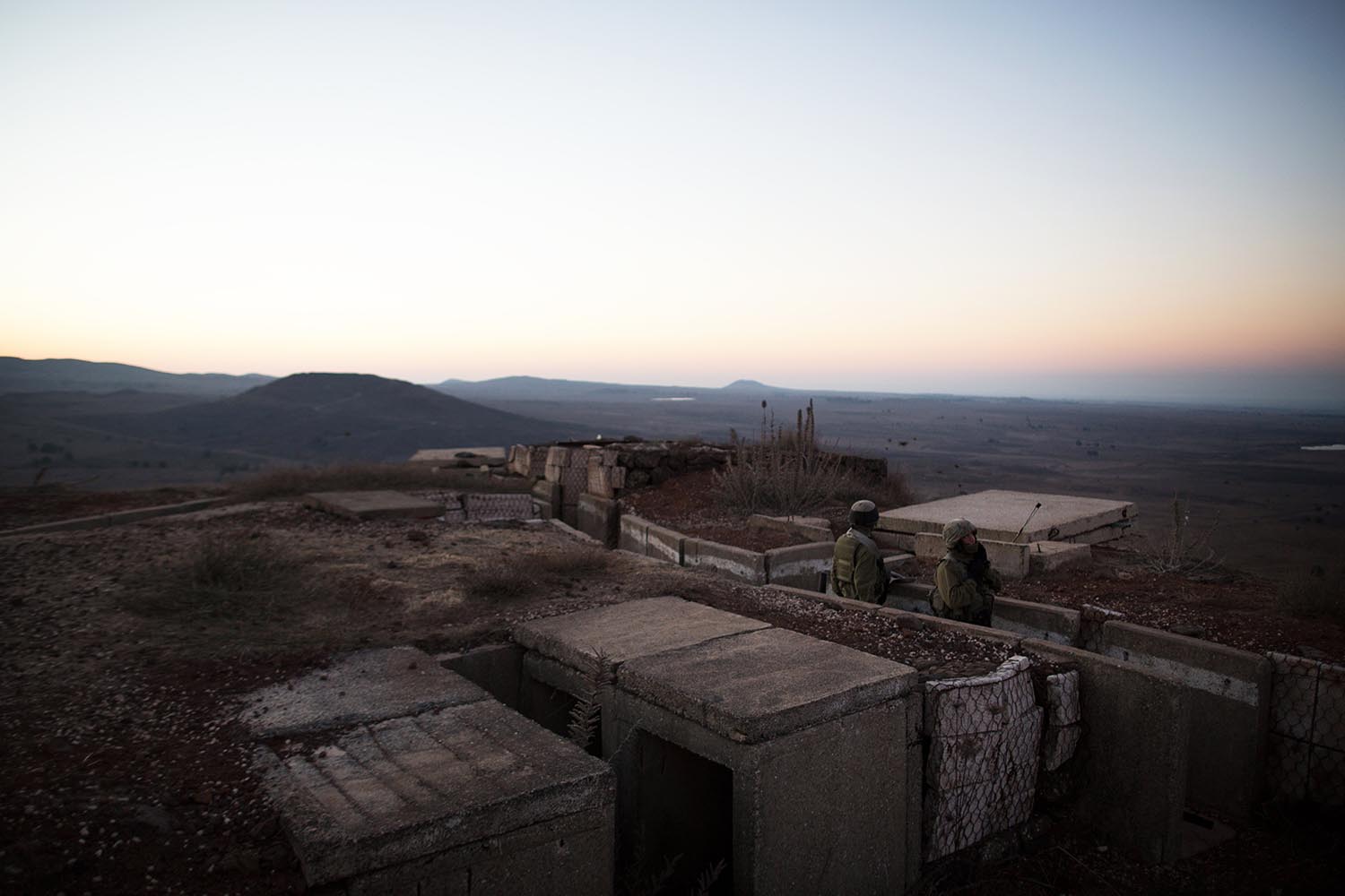 Las tropas israelíes en los Altos del Golán, en alerta tras la visita del primer ministro Netanyahu