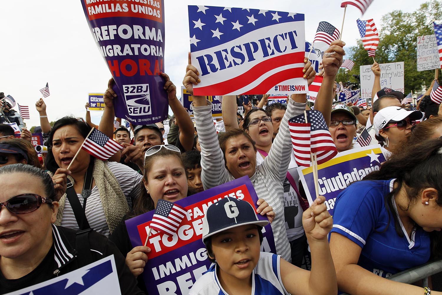 Detienen a 200 personas frente al Capitolio de Washington por exigir la reforma migratoria