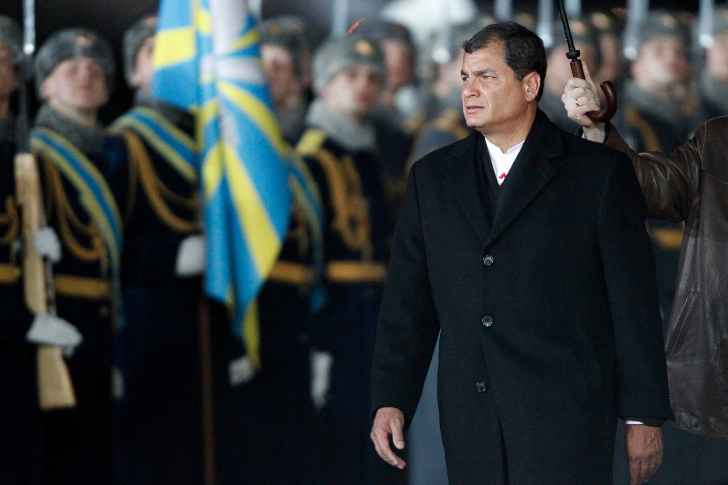 El presidente de Ecuador, Rafael Correa, llega a Rusia junto con 29 empresarios de su país