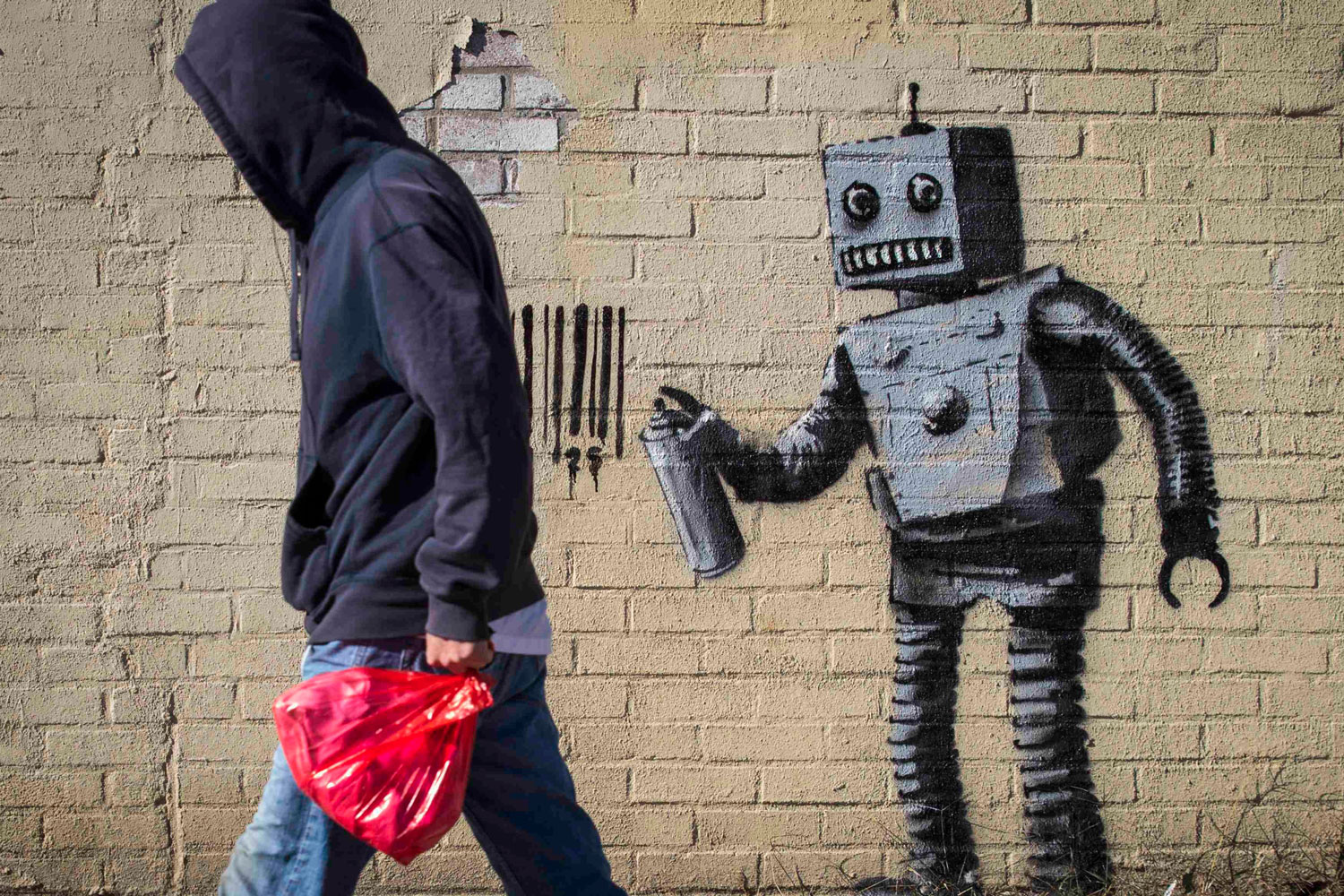 Banksy sigue pintando Nueva York con los grafitis de su proyecto Mejor fuera que dentro