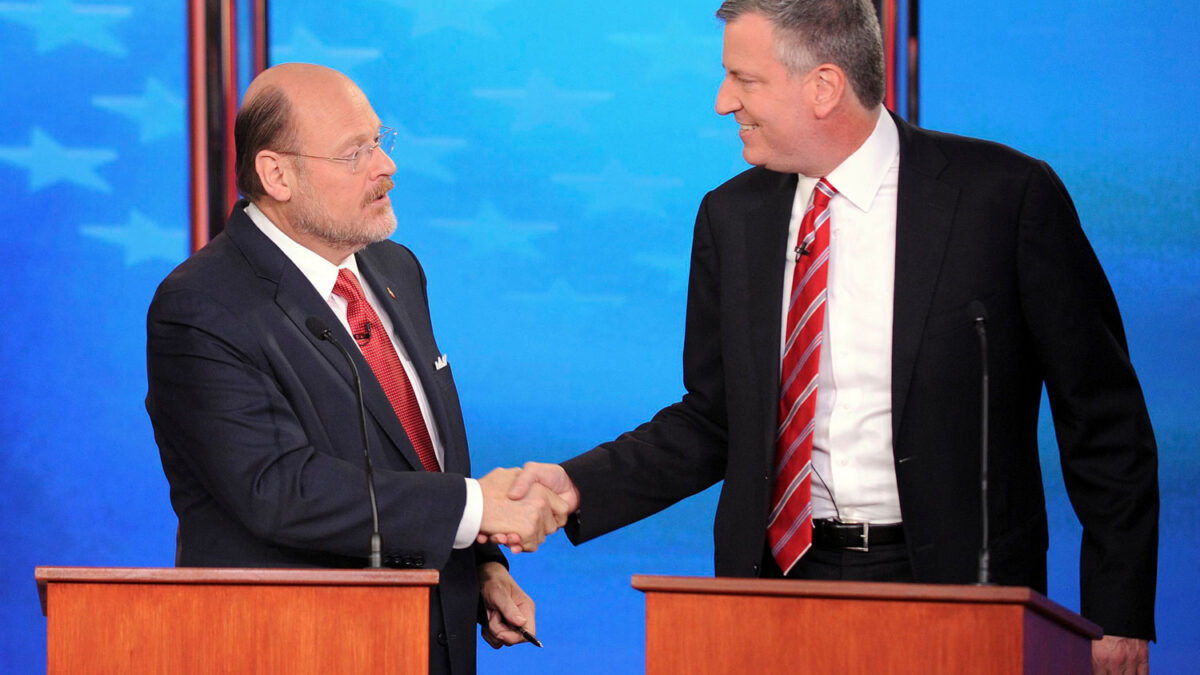 Bill de Blasio y Joe Lhota se definen de cara a las elecciones para la alcaldía de Nueva York