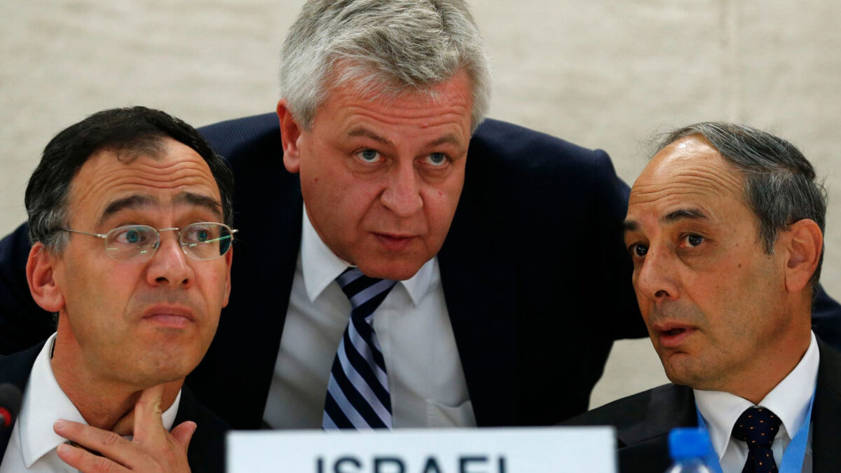 El embajador israelí ante la ONU en Ginebra reclama el «fin al trato injusto» que recibe Israel