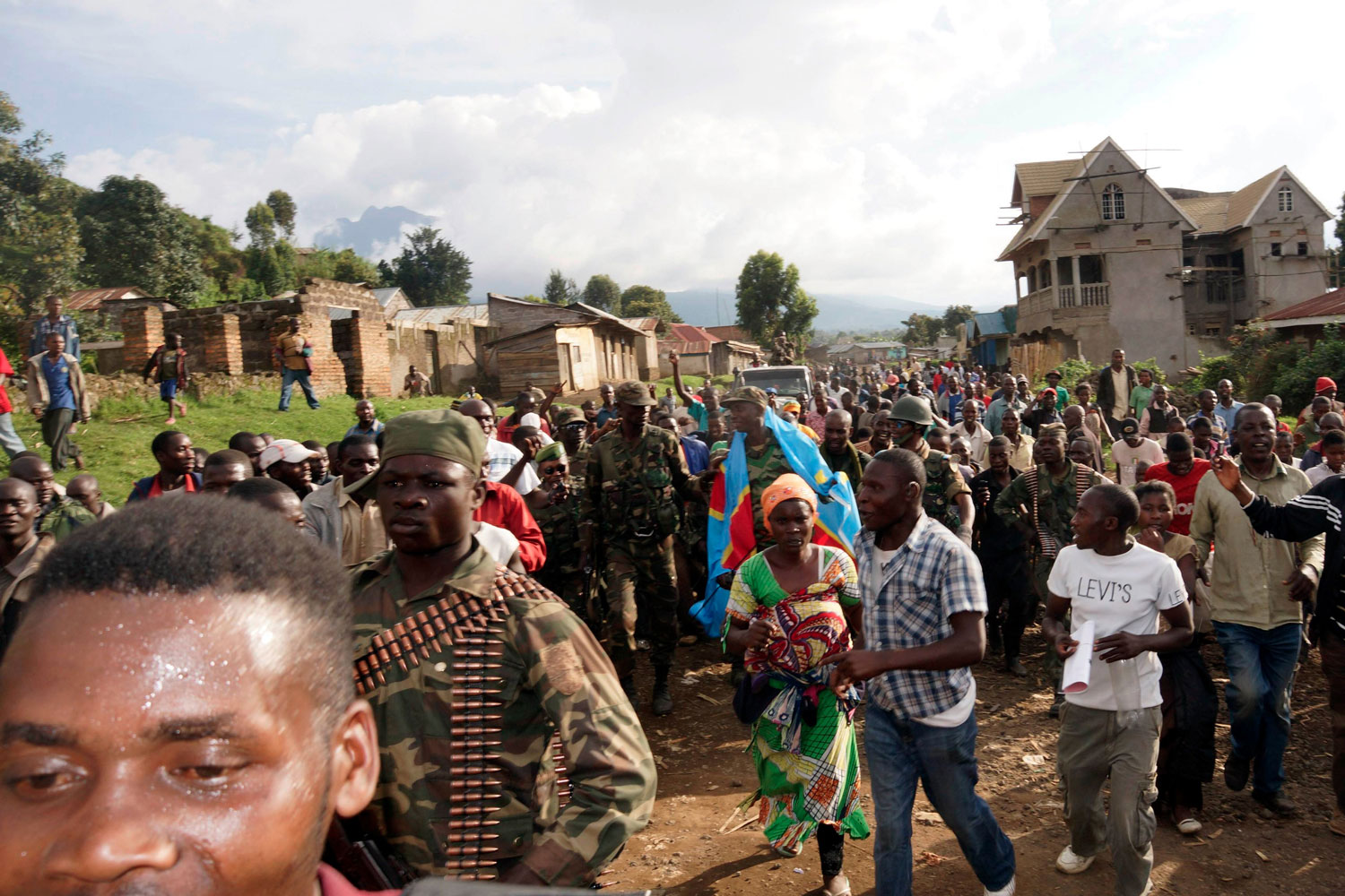 El ejército de República Democrática del Congo entra en Bunagana, al norte de Goma