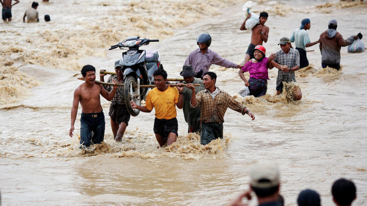 Al menos 28 muertos y 3.000 desplazados dejan las lluvias torrenciales en Birmania