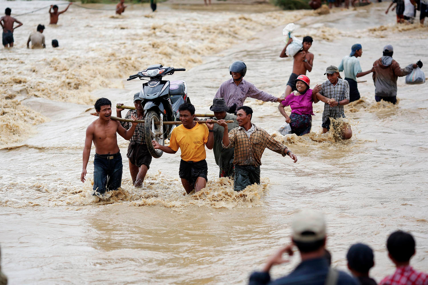 Al menos 28 muertos y 3.000 desplazados dejan las lluvias torrenciales en Birmania
