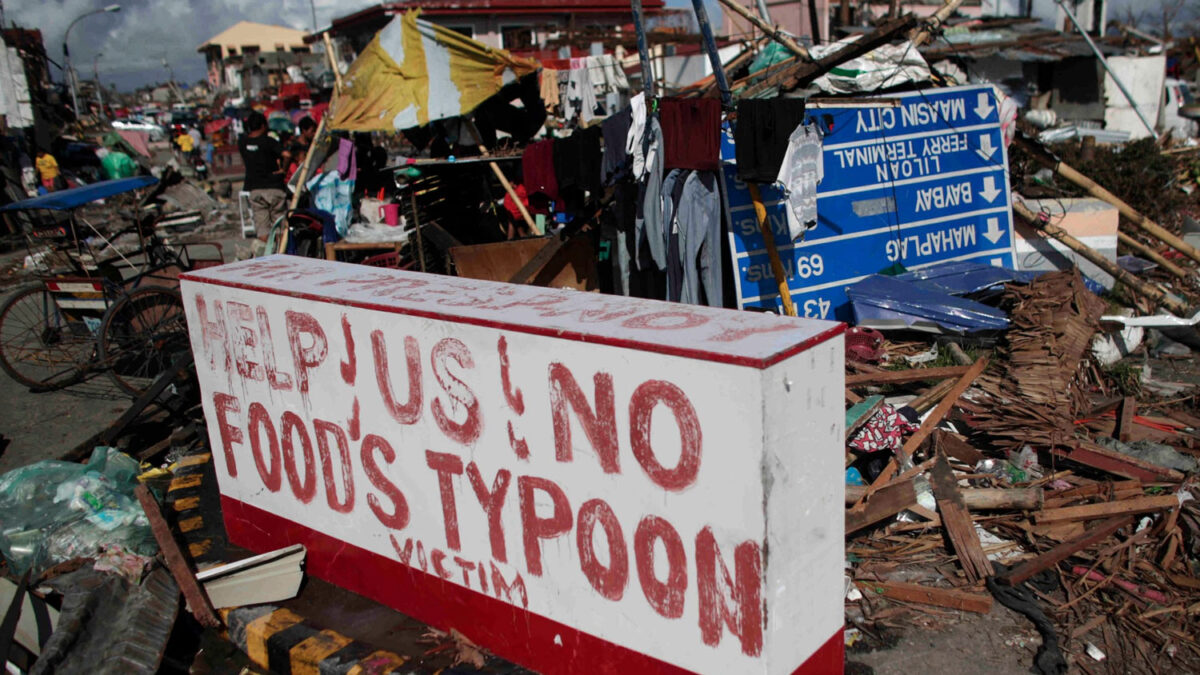 Vientos de 315 kilómetros por hora. Haiyan es el cuarto ciclón tropical jamás observado