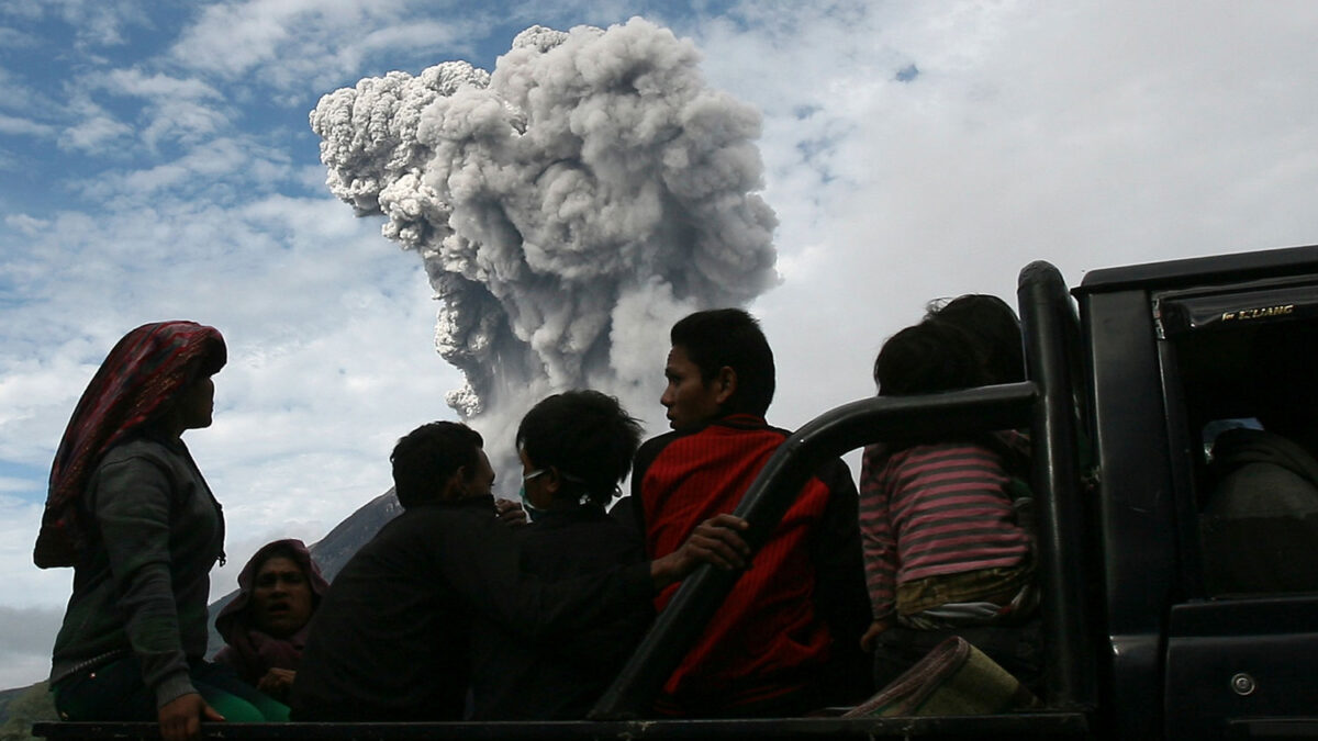 El Sinabung despierta de nuevo.