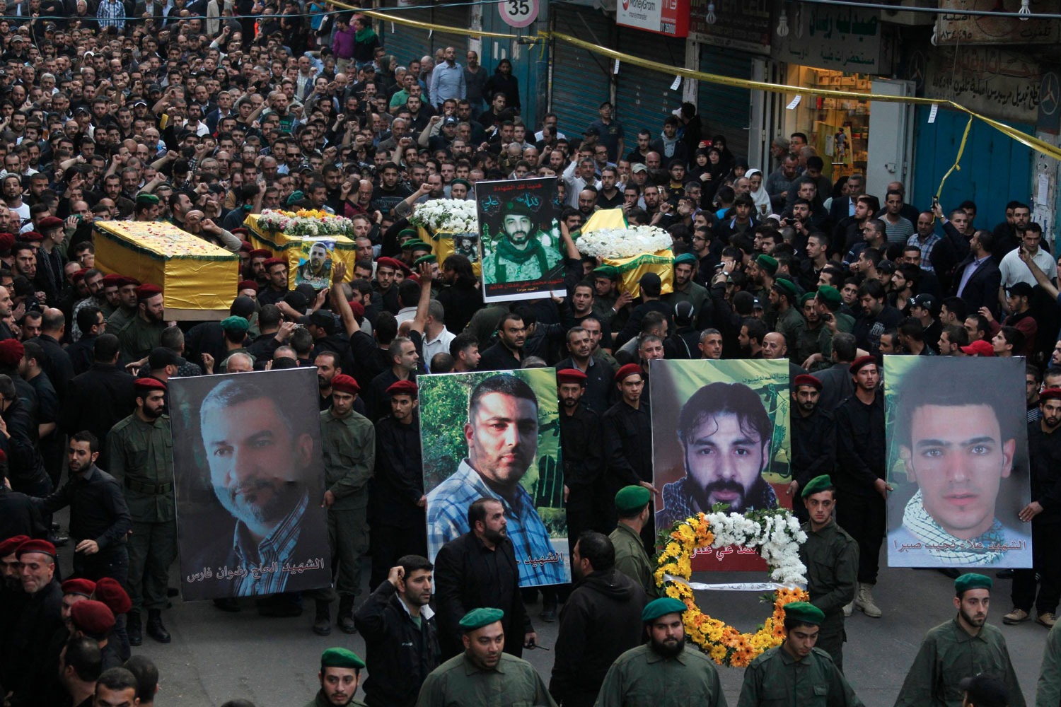 Funeral por las cuatro víctimas mortales del atentado contra la embajada irnaí