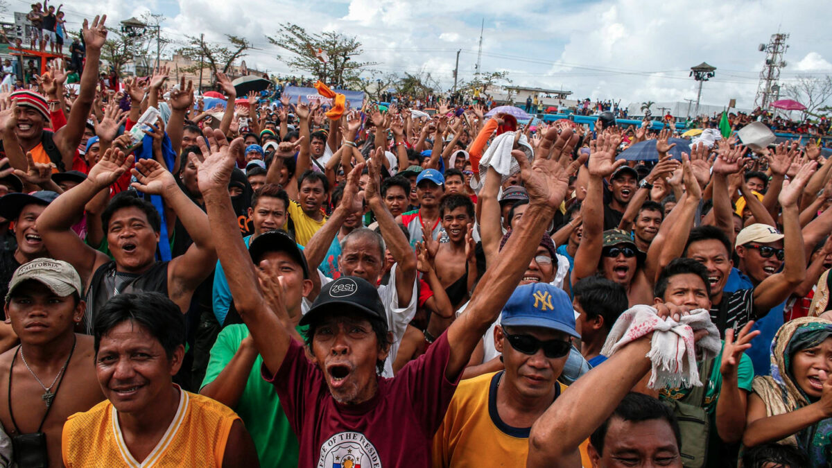 Algo que celebrar en Tacloban.