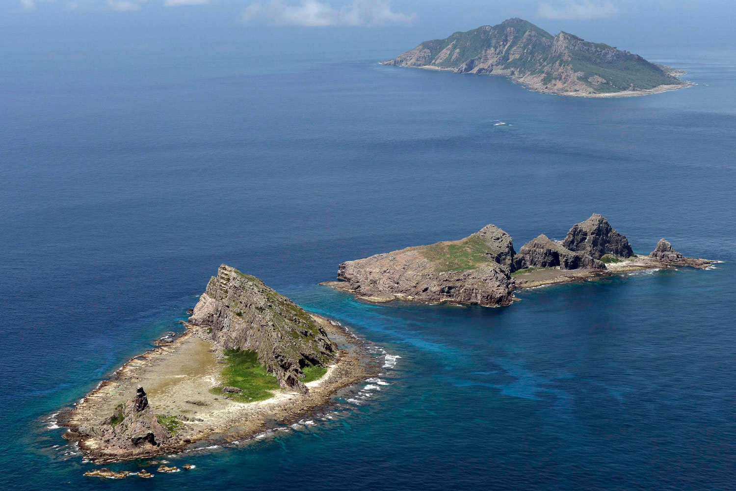 Islas Diayou o Senkaku. Reivindicadas por Japón y pretendidas por Pekín.