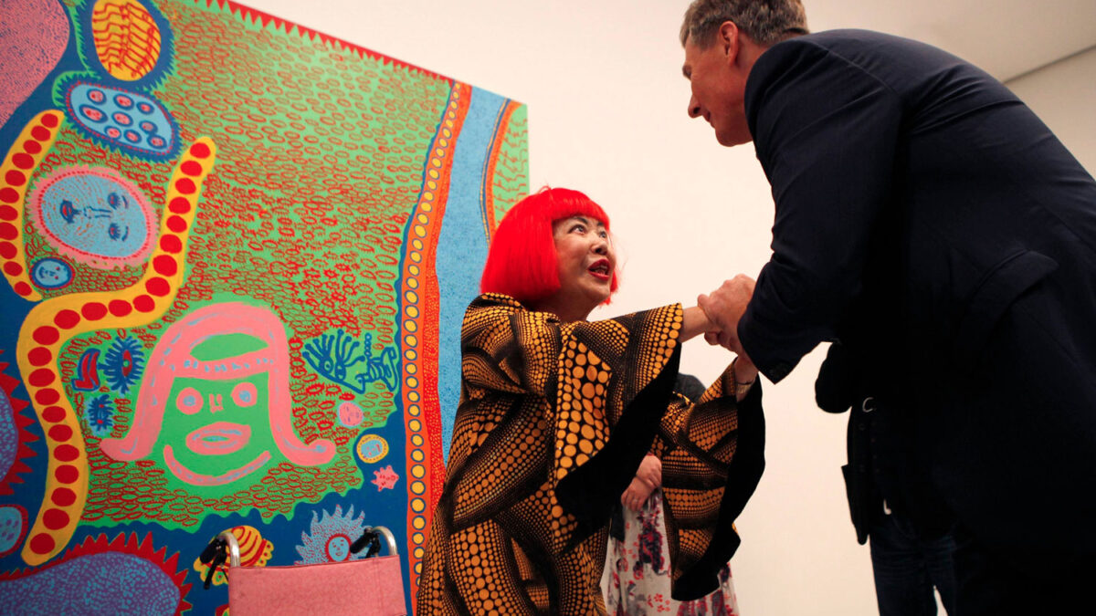 La artista japonesa Yajoi Kusama expone en Nueva York su colección, «I Have Arrived in Heaven»