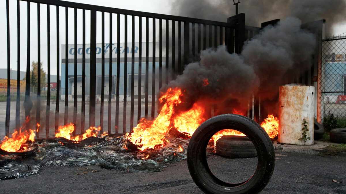 Contra el cierre de la filial de la firma estadounidense Goodyear