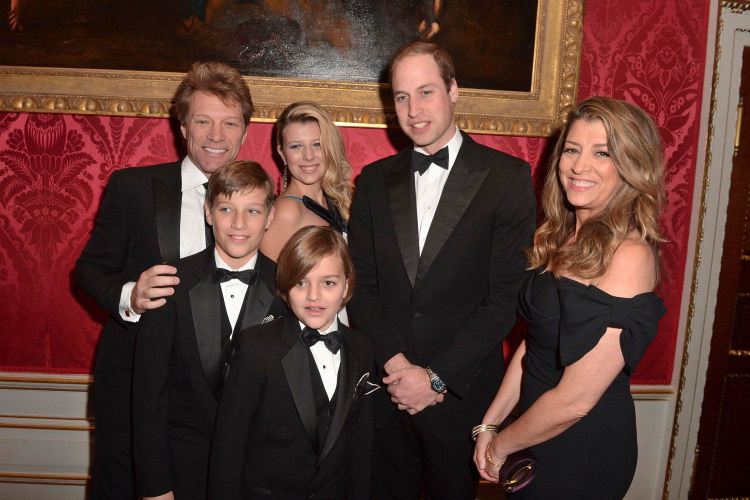 El principe Guillermo y Bon Jovi acuden a una gala benéfica