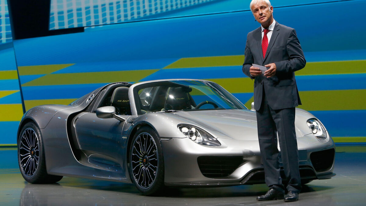 Matthias Müller director de Porsche.