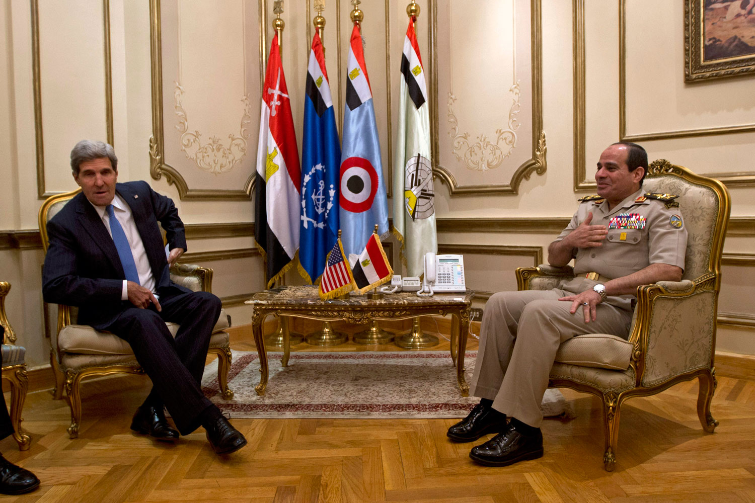 Reunión de Kerry con Abdel Fatah el-Sisi