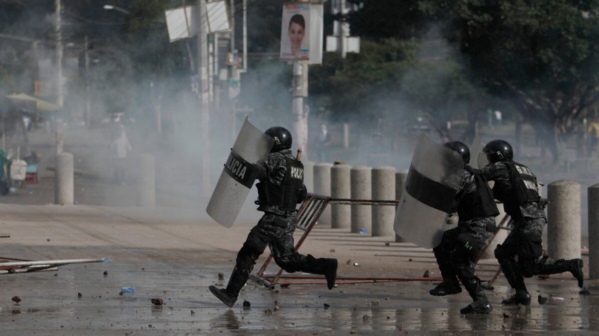 Manifestaciones en Honduras tras los resultados de las elecciones.