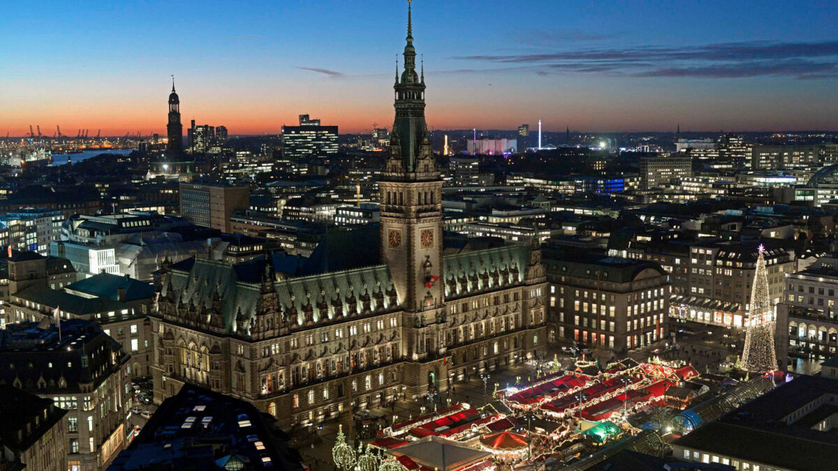 Mercado navideño en Hamburgo