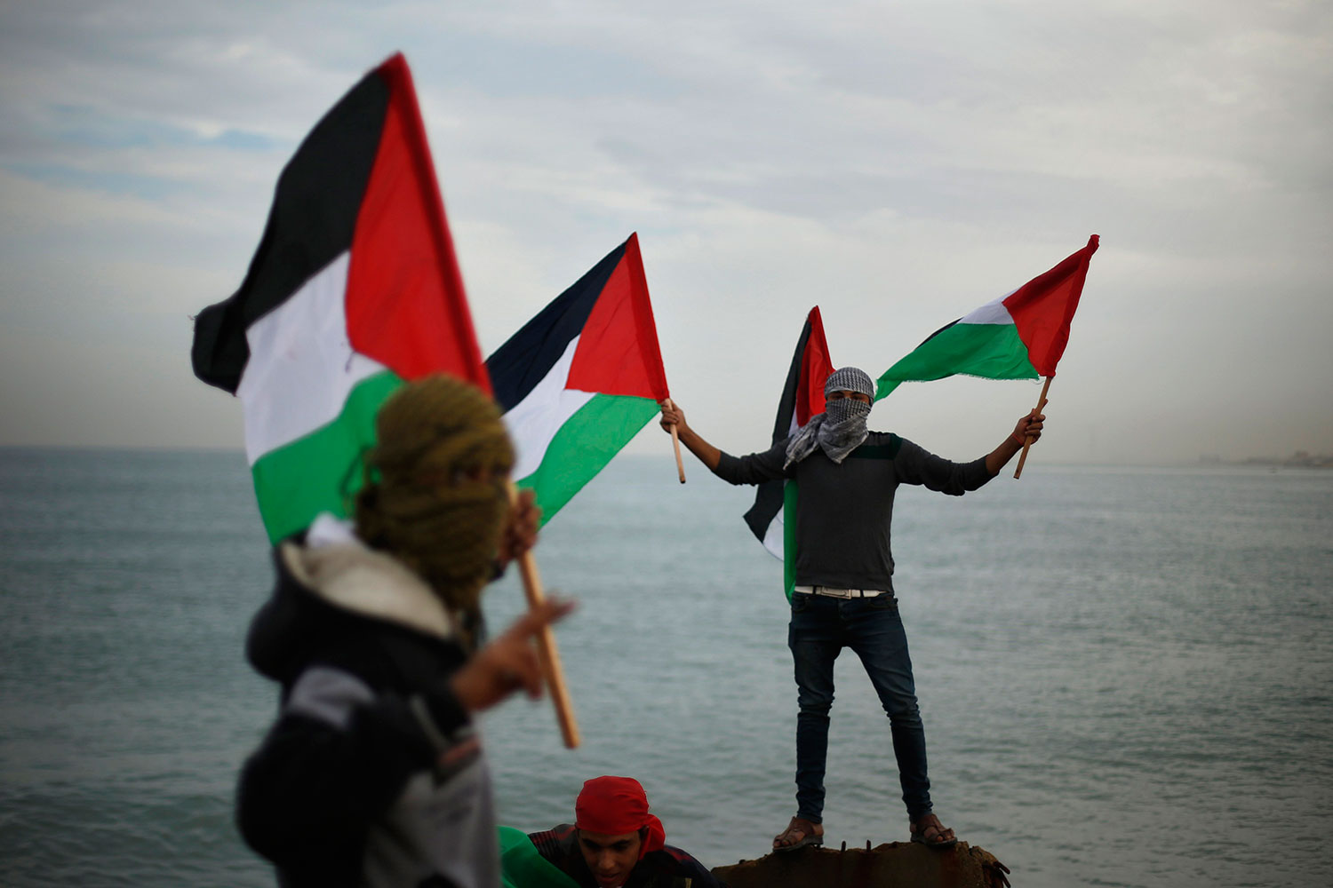Continúan las protestas por el bloqueo en la Franja de Gaza.