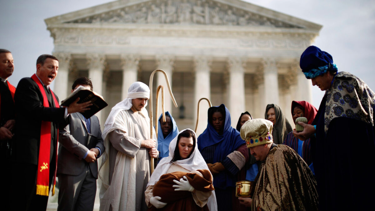 Belén viviente en Washington