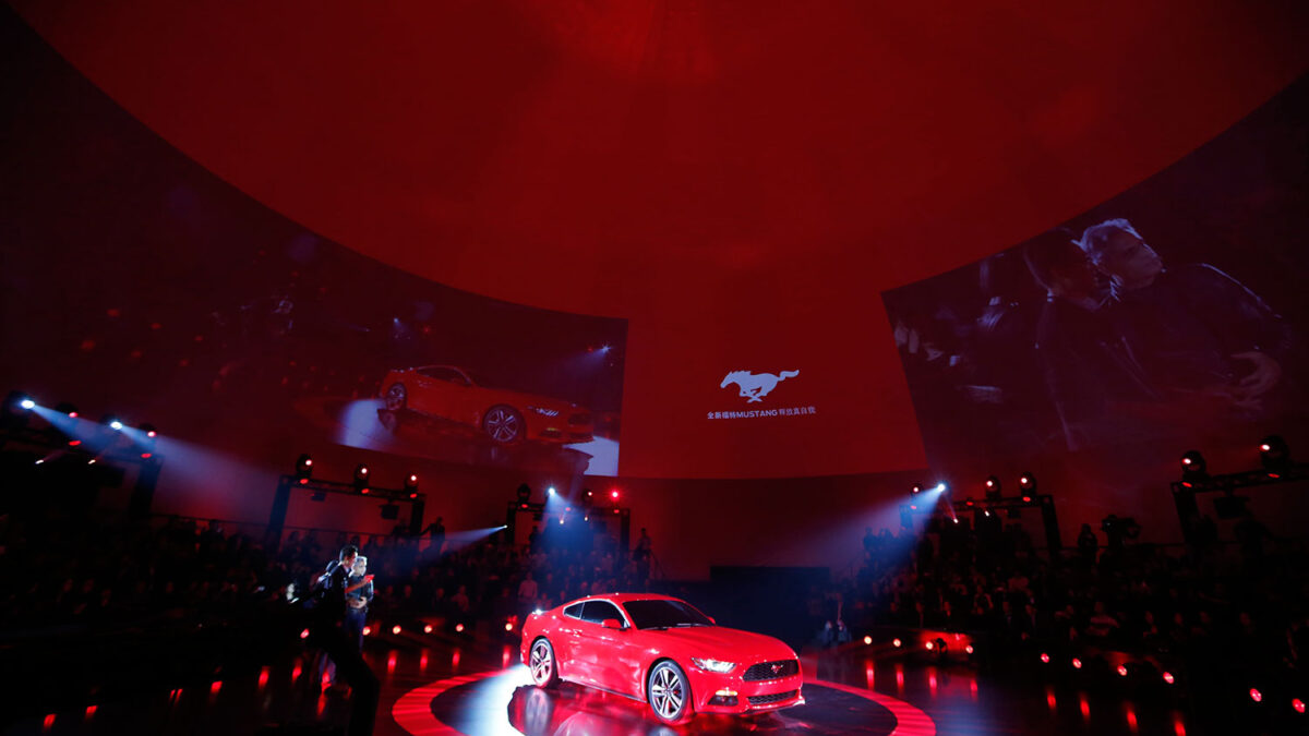 Presentación del nuevo Ford Mustang en Shanghai.