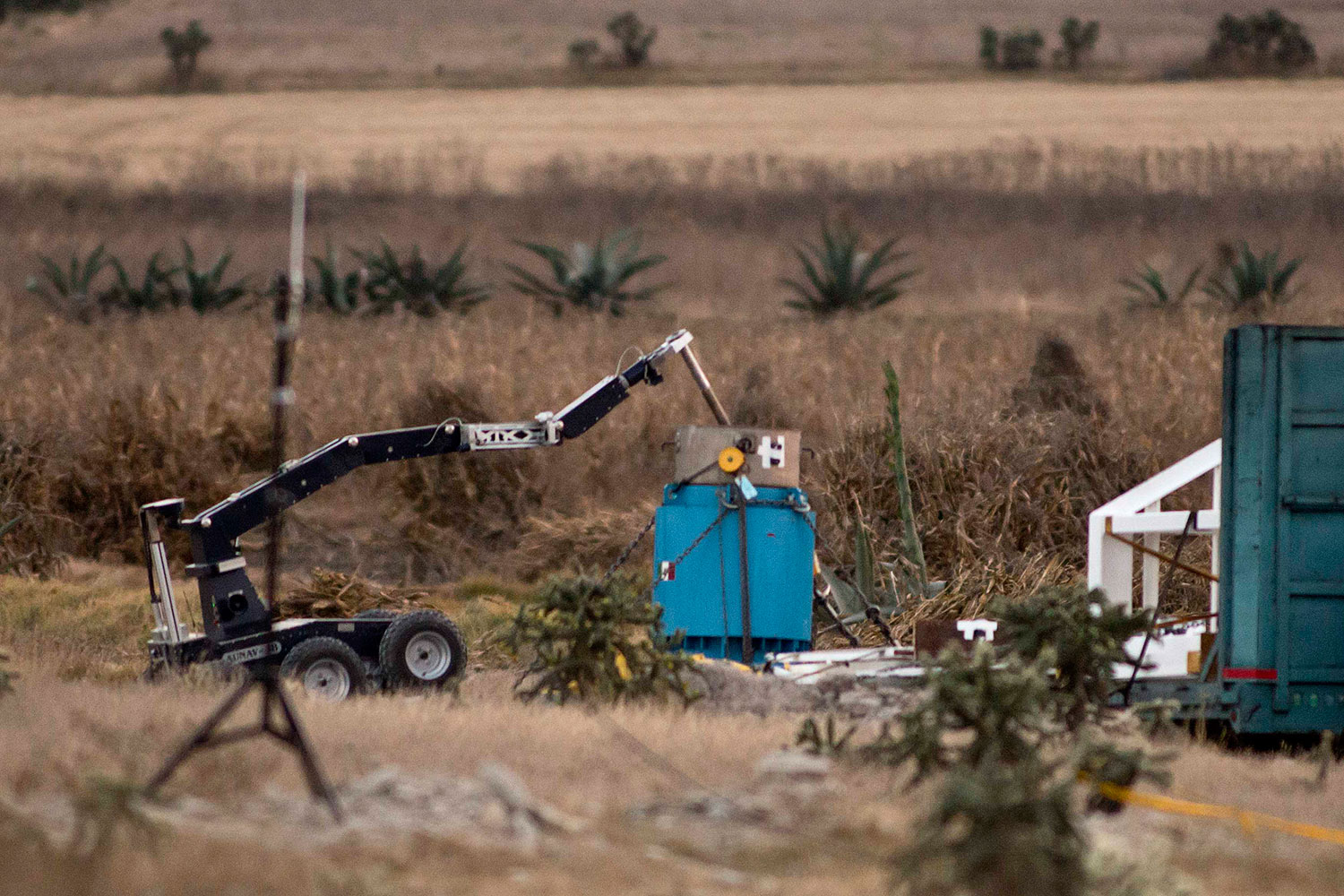 Un robot se encarga de retirar el Cobalto-60 robado en México