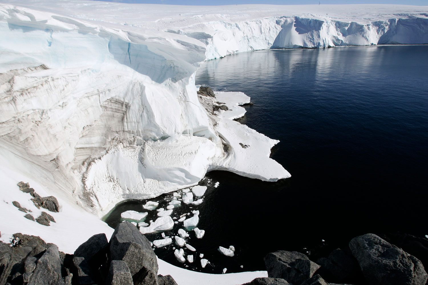 Diamantes en las montañas heladas de la Antártida