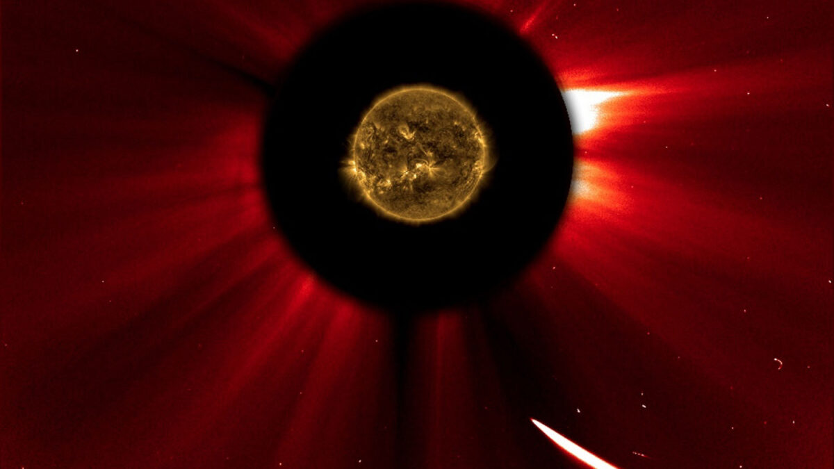 Materia perteneciente al Cometa ISON aparece en el otro lado del Sol