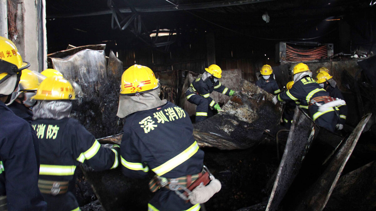 16 personas han muerto en un incendio de un mercado en China