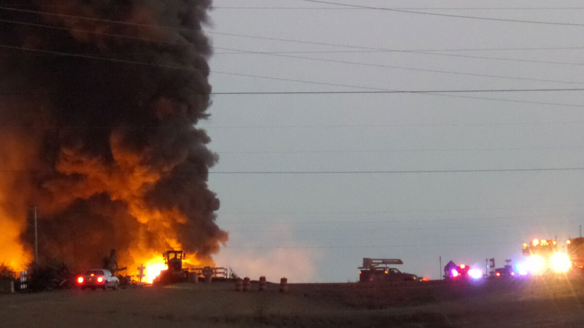 Incendio en una refinería de biodiesel.