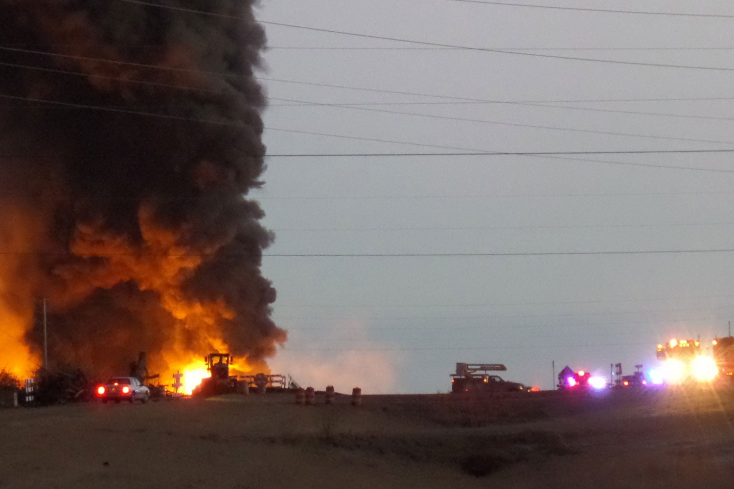 Incendio en una refinería de biodiesel.