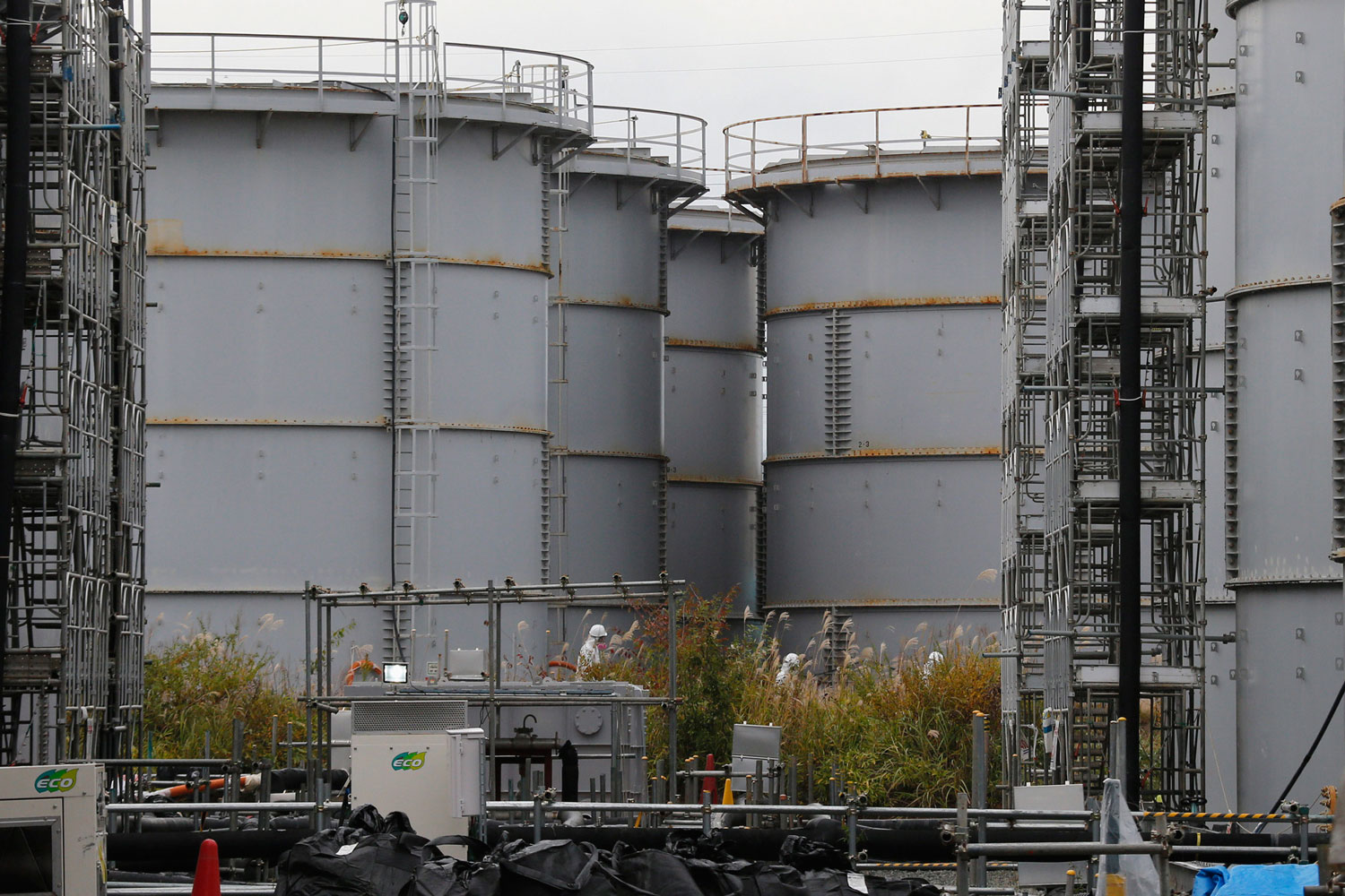Paralizadas las operaciones de reciclaje de agua en Fukushima por una avería en una grúa