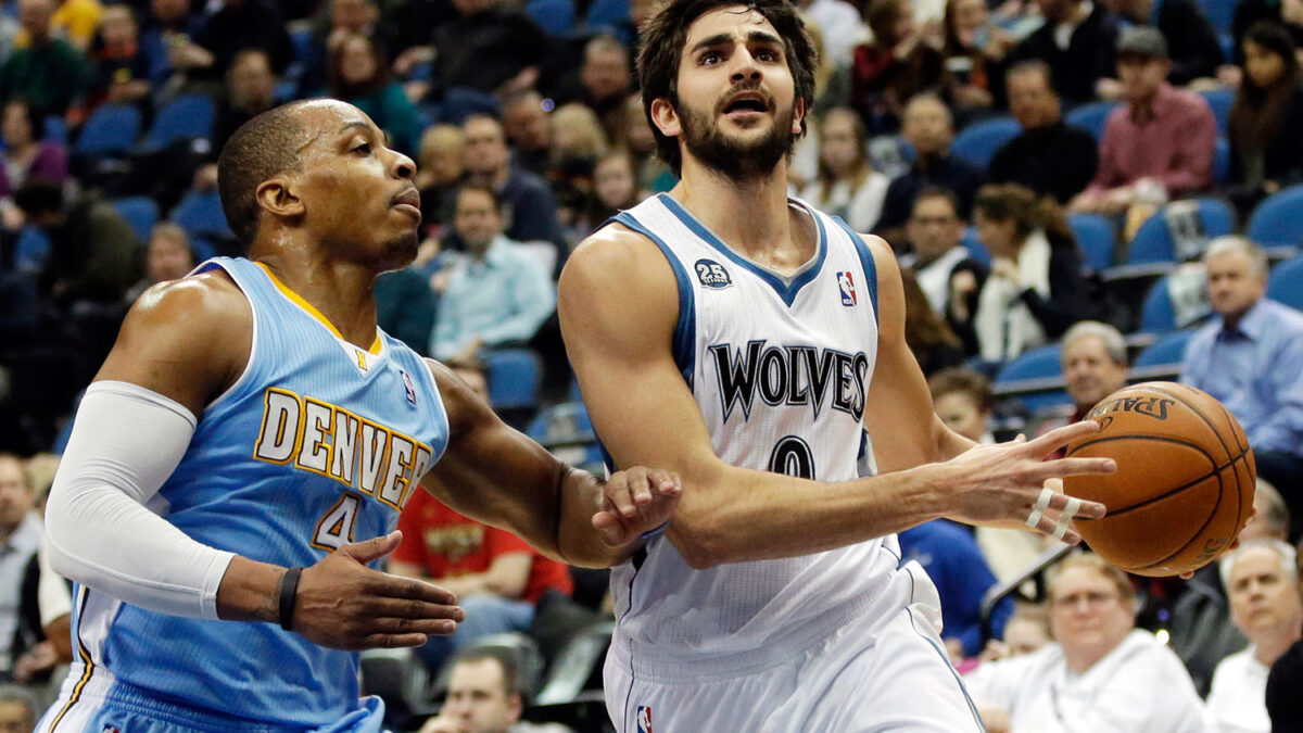 Ricky Rubio roza el «triple-doble» frente a los Denver Nuggers