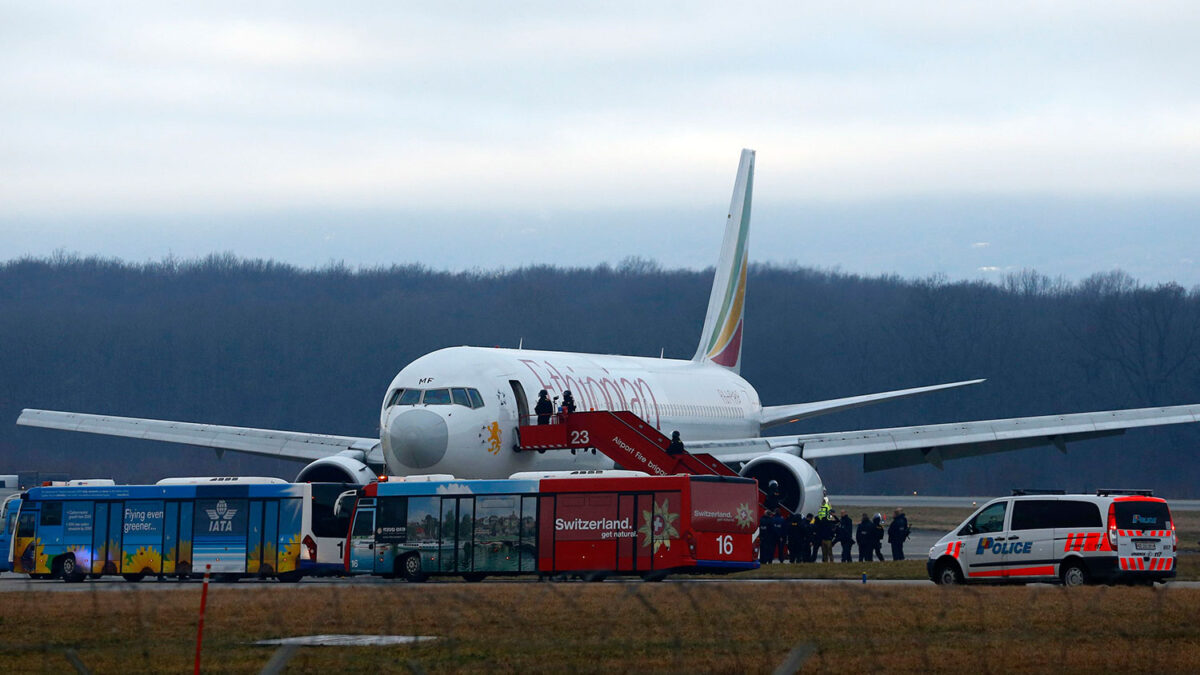Copiloto de un avión etíope secuestra un vuelo y lo desvía a Ginebra para pedir asilo político