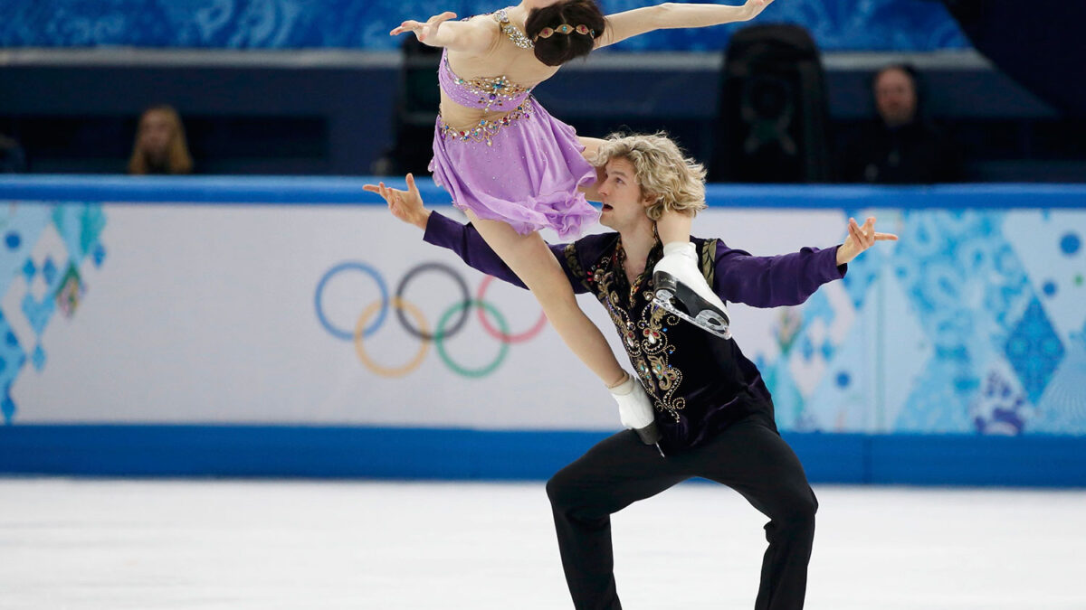 Meryl Davis y Charlie White, campeones olímpicos de danza de patinaje artístico en Sochi