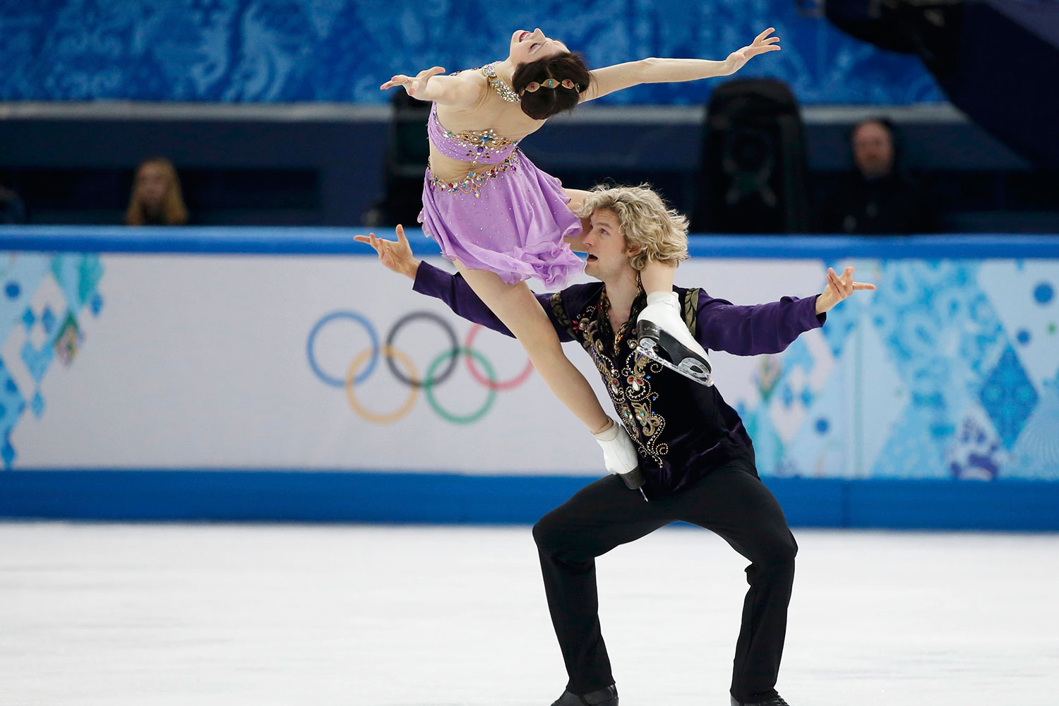 Meryl Davis y Charlie White, campeones olímpicos de danza de patinaje artístico en Sochi