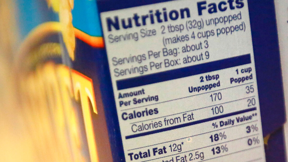 Se actualizan las etiquetas nutricionales en EEUU por primera vez en 20 años.