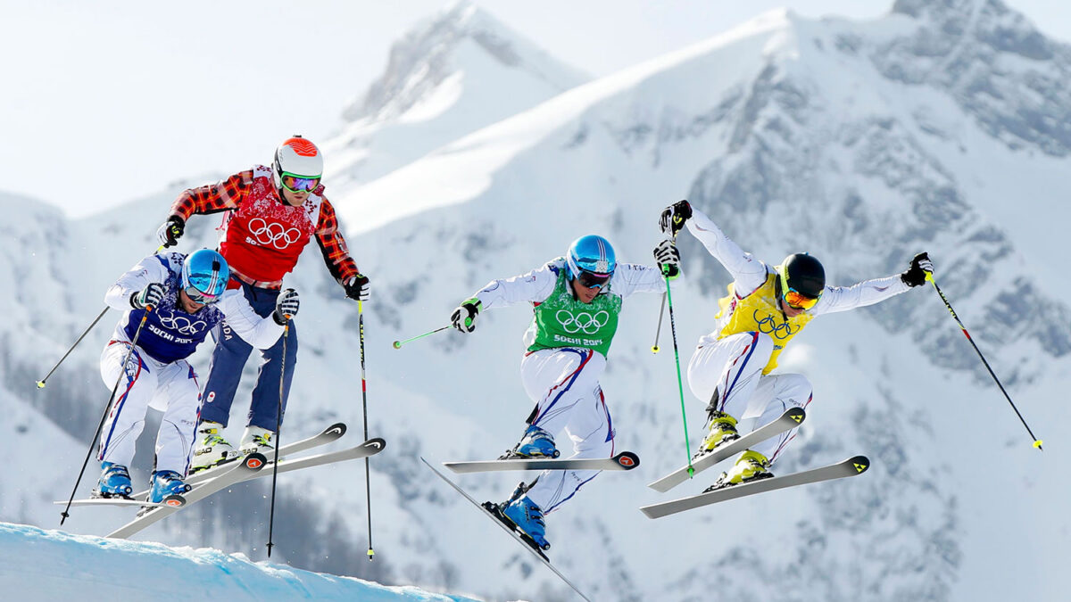 Triplete francés en la final de esquí cross