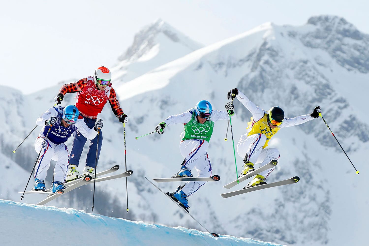 Triplete francés en la final de esquí cross