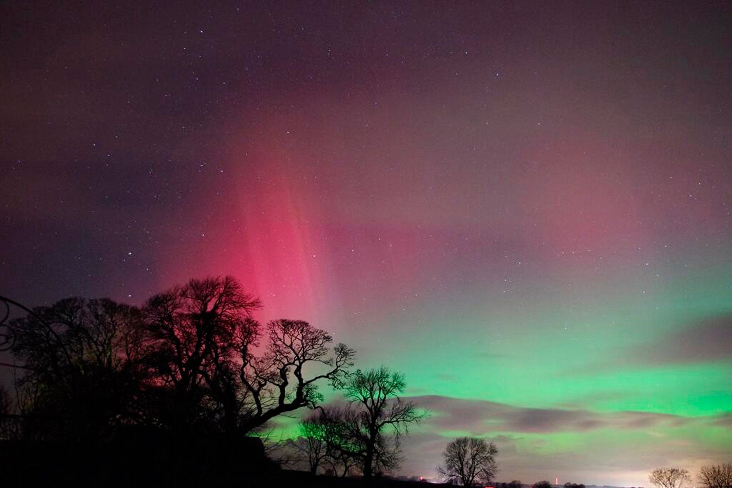 Una aurora boreal sorprende a los vecinos del Sur de Inglaterra