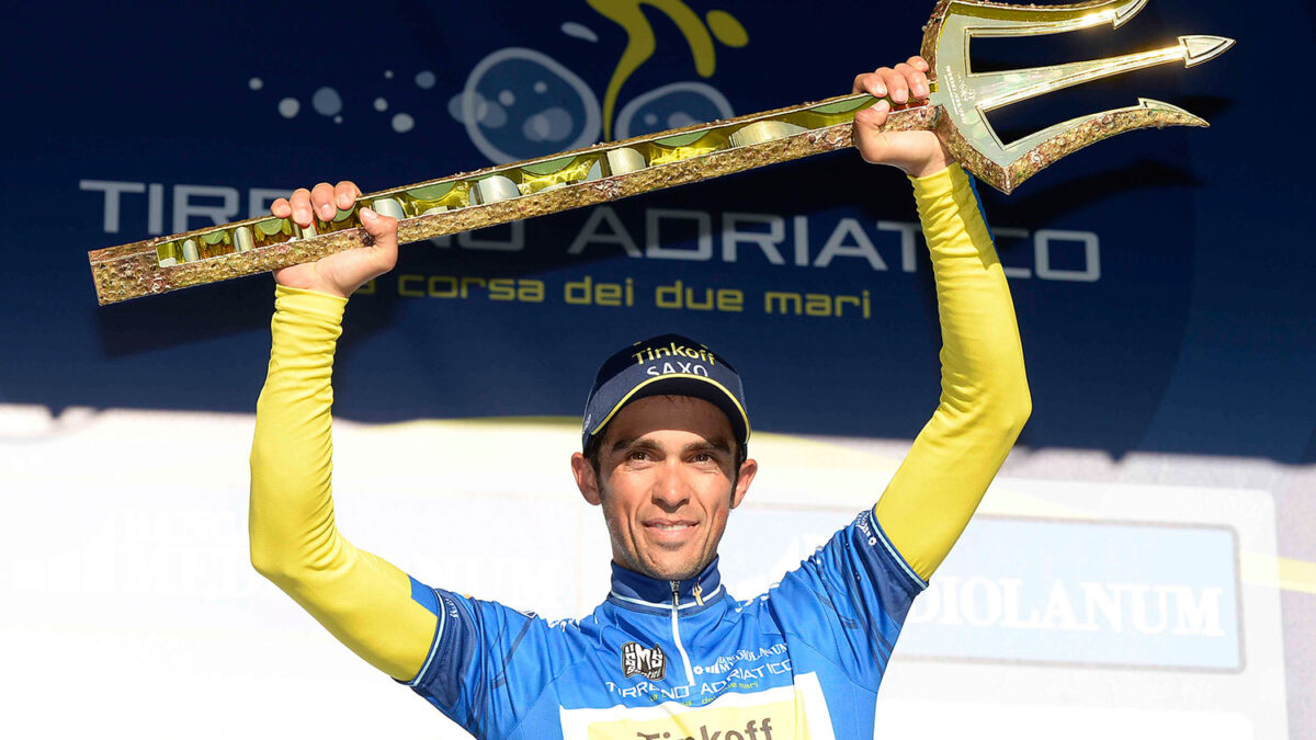 Alberto Contador vuelve a saborear el triunfo en la Tirreno-Adriático