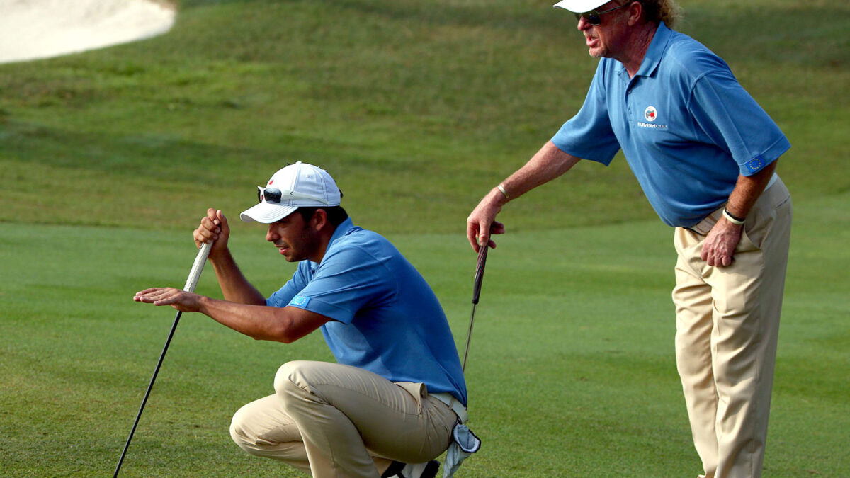 El Viejo Continente, capitaneado por Miguel Ángel Jiménez, lidera la Copa Eurasia